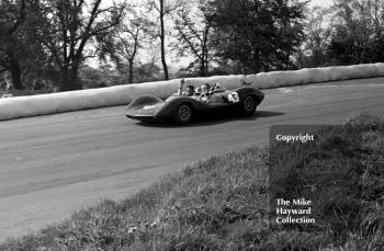 Jim Clark, Ian Walker Lotus 30, Guards Trophy, Mallory Park, 1964.
