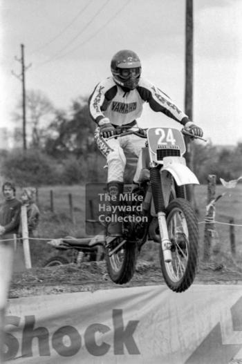 Airborne scrambler, Sutton Nomads' motocross, Dosthill, Tamworth.