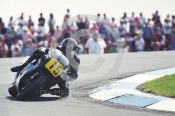 Ron Haslam, Norton/JPS Racing, Donington Park, British Grand Prix 1991. 