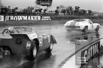 Brian Alexander, Lotus 47, and Ed Swart, Team Radio Veronica Fiat Abarth, 1969 Martini International Trophy.
