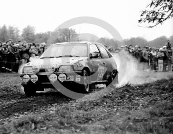 Pentti Airikkala, Ronan McNamee, Vauxhall Astra GTE, 1985 RAC Rally, Weston Park, Shropshire.
