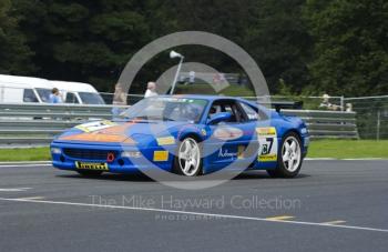 Robin Ward in a Ferrari F355 at Oulton Park during the Pirelli Ferrari Maranello Challenge, August 2001.
