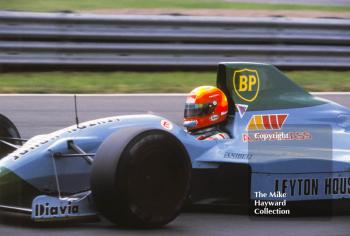 Mauricio Gugelmin, March CG891, Judd V8, British Grand Prix, Silverstone, 1989.
