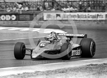 Nelson Piquet, Brabham Alfa Romeo BT48, Silverstone, British Grand Prix 1979.
