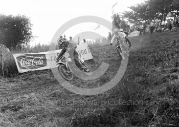 250cc competitors, Kinver motocross, Staffordshire, 1964.