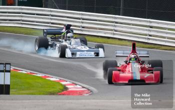 Neil Glover, Chevron B37, Gregory Thornton, Surtees TS11, 2017 Gold Cup, Oulton Park.
