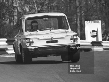Ray Calcutt, Hillman Imp, Forward Trust Special Saloon Car Race, Mallory Park, 1972.
