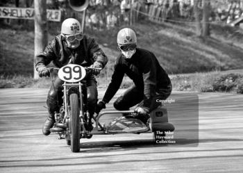 O Neal and P Neal, 1928 Scott, 39th National Open meeting, Prescott Hill Climb, 1970.