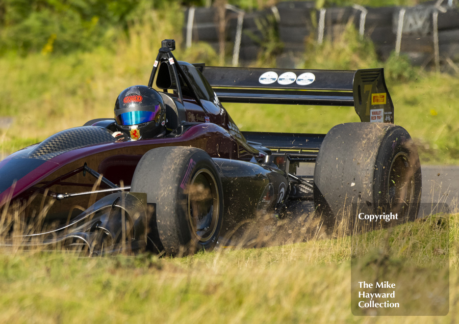 Sean Gould, Gould GR59 JB, at Museum Bend, September 26 2021, Loton Park Hill Climb.