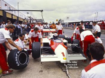 Alain Prost, Marlboro McLaren MP4/3, British Grand Prix, Silverstone, 1987
