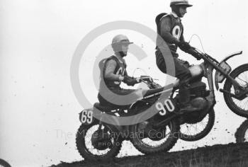 Solo action at Spout Farm, motorcycle scramble at Spout Farm, Malinslee, Telford, Shropshire between 1962-1965