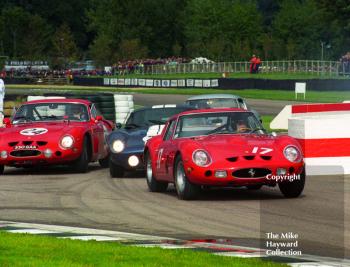 David Piper/Hartmut Ibing, Ferrari 250GTO, and Derek Bell/Peter Hardman, Ferrari 330LM/B, Goodwood Revival, 1999

