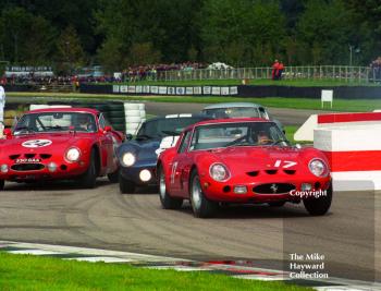 David Piper/Hartmut Ibing, Ferrari 250GTO, and Derek Bell/Peter Hardman, Ferrari 330LM/B, Goodwood Revival, 1999
