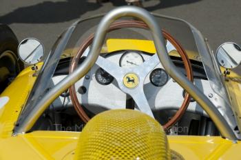 1961 Ferrari 156 of Iain Rowley in the paddock at Silverstone Classic 2010