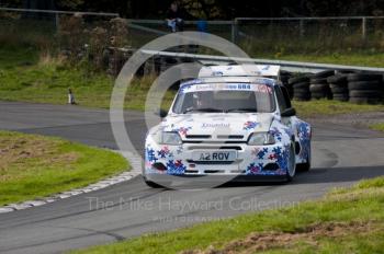 Andy Frazer, MG Metro 6R4, Hagley and District Light Car Club meeting, Loton Park Hill Climb, September 2013.