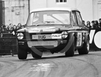 Trevor Wilcox, Hillman Imp, Oulton Park, Rothmans International Trophy meeting 1971.
