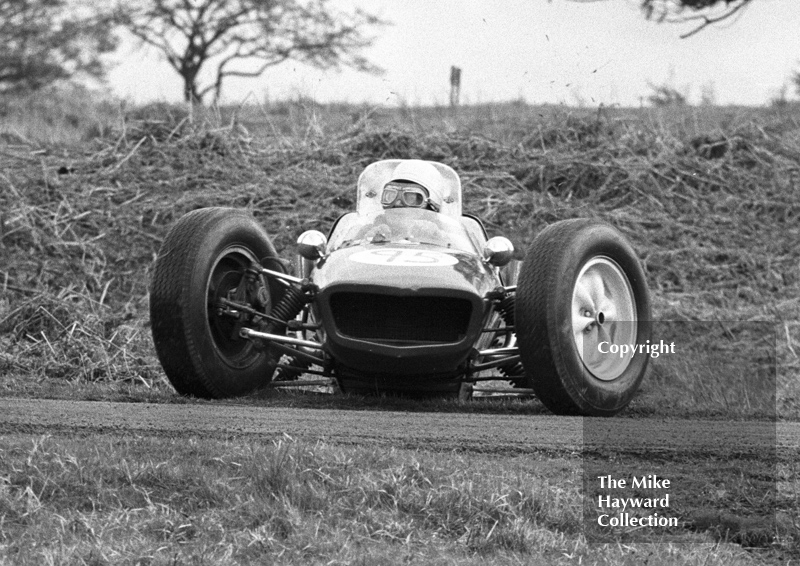 Peter Cottrell, Felday Daimler, sixth National Loton Park Speed Hill Climb, April 1965.