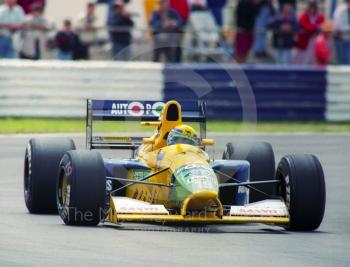 Roberto Moreno, Benetton B191, Silverstone, British Grand Prix 1991.
