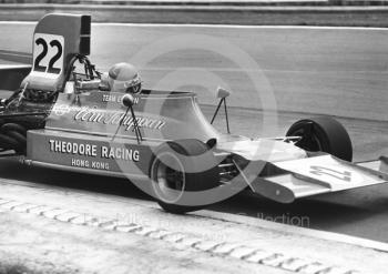 Vern Schuppan, Ensign N174 Cosworth V8, Brands Hatch, British Grand Prix 1974.
