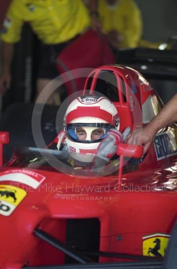 Nigel Mansell, Ferrari 641, Silverstone, British Grand Prix 1990.
