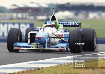 Jean Alesi, Benetton Renault B196, Silverstone, British Grand Prix 1996.
