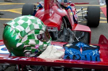 All ready for the off . . . Mike Wrigley's March 711, Grand Prix Masters, Silverstone Classic 2010