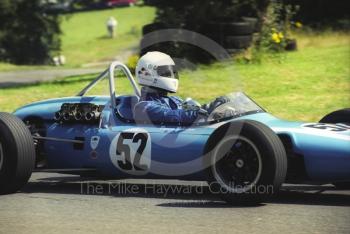 Duncan Robertson, Cooper-Fisk BRM, Hagley and District Light Car Club meeting, Loton Park Hill Climb, July 2000.