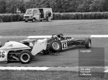 Charles Davies, Lodge Corner Agencies Dulon MP20, Computacar Formula Ford 2000 Championship Race, Donington Park, June 24, 1979.
