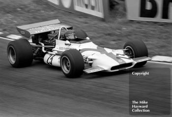Jackie Oliver, Yardley BRM P153 V12, British Grand Prix, Brands Hatch, 1970
