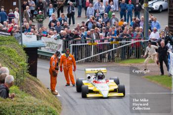 Mark Harrison, Toleman TG280, Shelsley Walsh Classic Nostalgia, July 23 2017.
