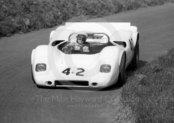 Bob Rose, Elva Mk8 Buick, Shelsley Walsh Hill Climb June 1970. 