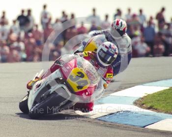 Kevin Schwantz, Team Lucky Strike Suzuki, Donington Park, British Grand Prix 1991.