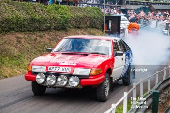 Kevin Jones, Rover SD1, Group A Rally Car, Shelsley Walsh, 2017 Classic Nostalgia, July 23.
