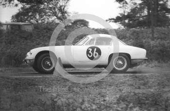 L Bradford, Lotus Elite, Loton Park hill climb, 1964. 