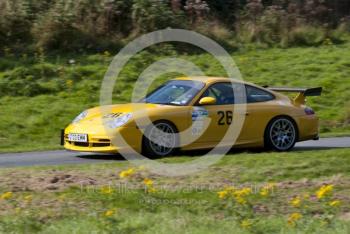 Robert Lancaster-Gaye, Porsche 996 GT3, Hagley and District Light Car Club meeting, Loton Park Hill Climb, September 2013.