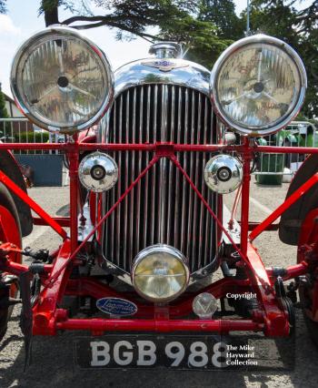 Lagonda LG45 Le Mans Replica (reg no BGB 988), Chateau Impney Hill Climb 2015.
