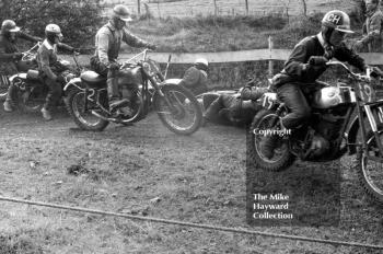 Motocross action at Nantwich, Cheshire, 1963.