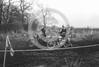 Motorcycle scramblers, motorcycle scramble at Spout Farm, Malinslee, Telford, Shropshire between 1962-1965
