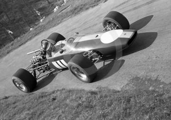 Spencer Elton, Brabham BT21C, Prescott Hill Climb May 1970.