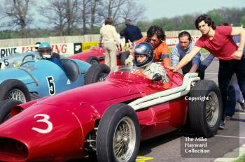 Vic Norman, Maserati 250F, VSCC Donington May 1979
