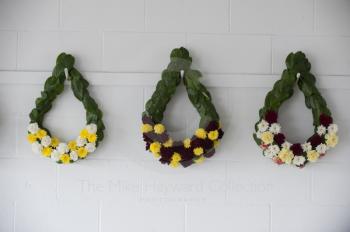 Laurel wreaths in the paddock, Silverstone Classic 2010