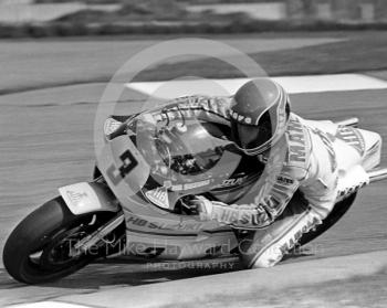  Randy Mamola, 500cc Suzuki, John Player International Meeting, Donington Park, 1982.