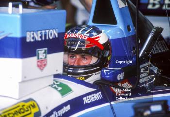 Michael Schumacher, Benetton B195, Silverstone, British Grand Prix 1995.
