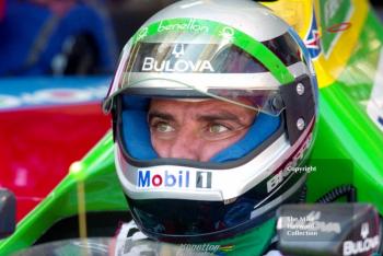 Alessandro Nannini, Benetton Ford B190, Silverstone, British Grand Prix 1990.
