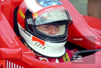 Michael Schumacher, Ferrari F310, Silverstone, British Grand Prix 1996.
