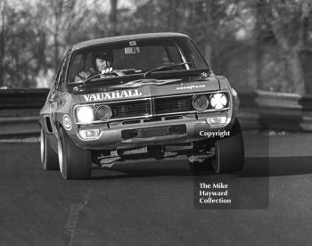 Gerry Marshall, Thames Television Vauxhall Firenza, Forward Trust Special Saloon Car Race, Mallory Park, 1972.
