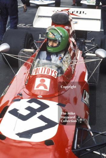 Henri Pescarolo, Frank Williams Racing March 711, Oulton Park Gold Cup 1971.
