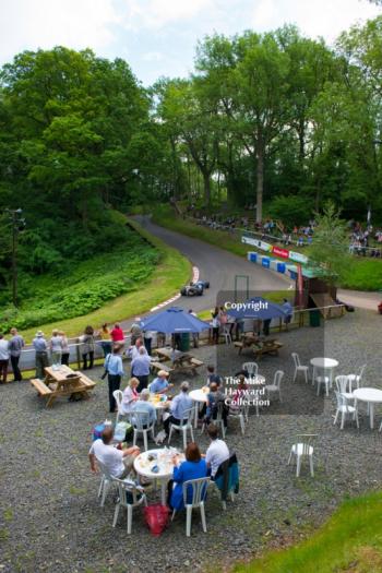 Spectators at the esses, Shelsley Walsh Hill Climb, June 1st 2014. 