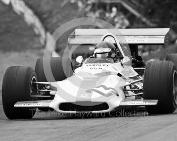 Jackie Oliver, Yardley BRM P153 V12, at Druids Hairpin, Brands Hatch, British Grand Prix 1970.
