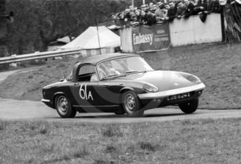 David Good, Lotus Elan BRM, Newton Oil Trophy Meeting, Prescott Hill Climb, September 1967. 